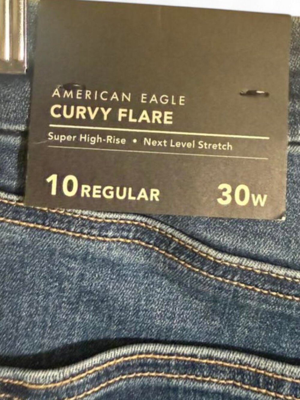 American Eagle Outfitters Curvy Flare Next Level Stretch High Rise 10 - Picture 3 of 3
